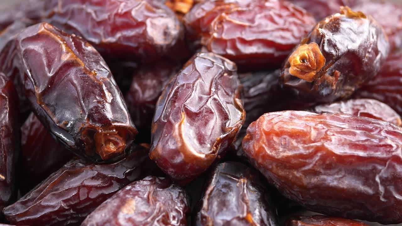 Close Up of Dried Dates Piled Together