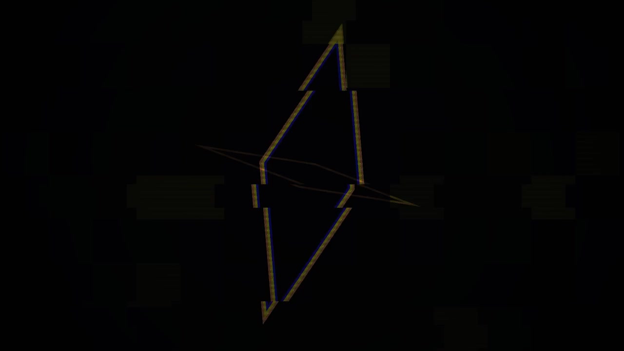 Dynamic Glitching Geometric Shapes Animation on Black Background