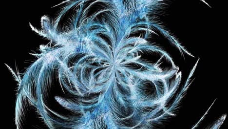 abstract blue fractal design