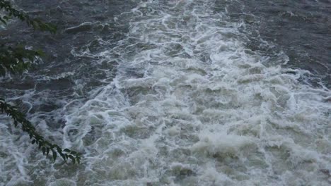 slow motion fast water stream, river stream