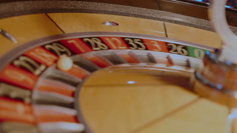 roulette wheel in action