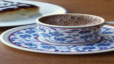 turkish coffee and dessert