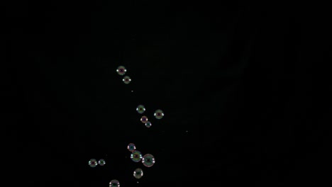 soup bubbles isolated on black background
