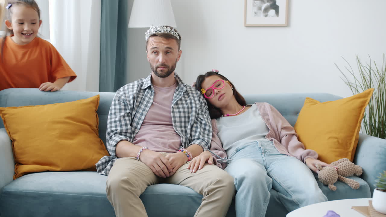 Family Playtime on the Couch