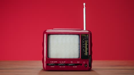 Vintage Red Television