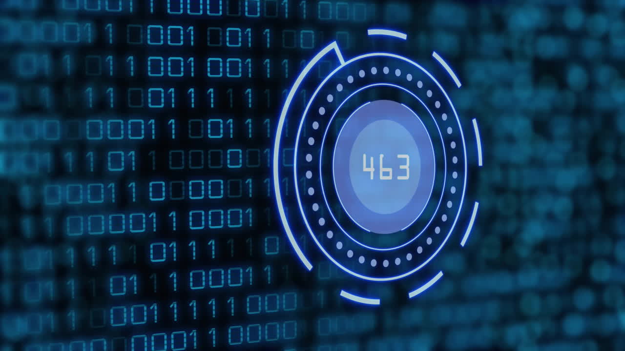 Animation of scope and digital data processing over binary coding