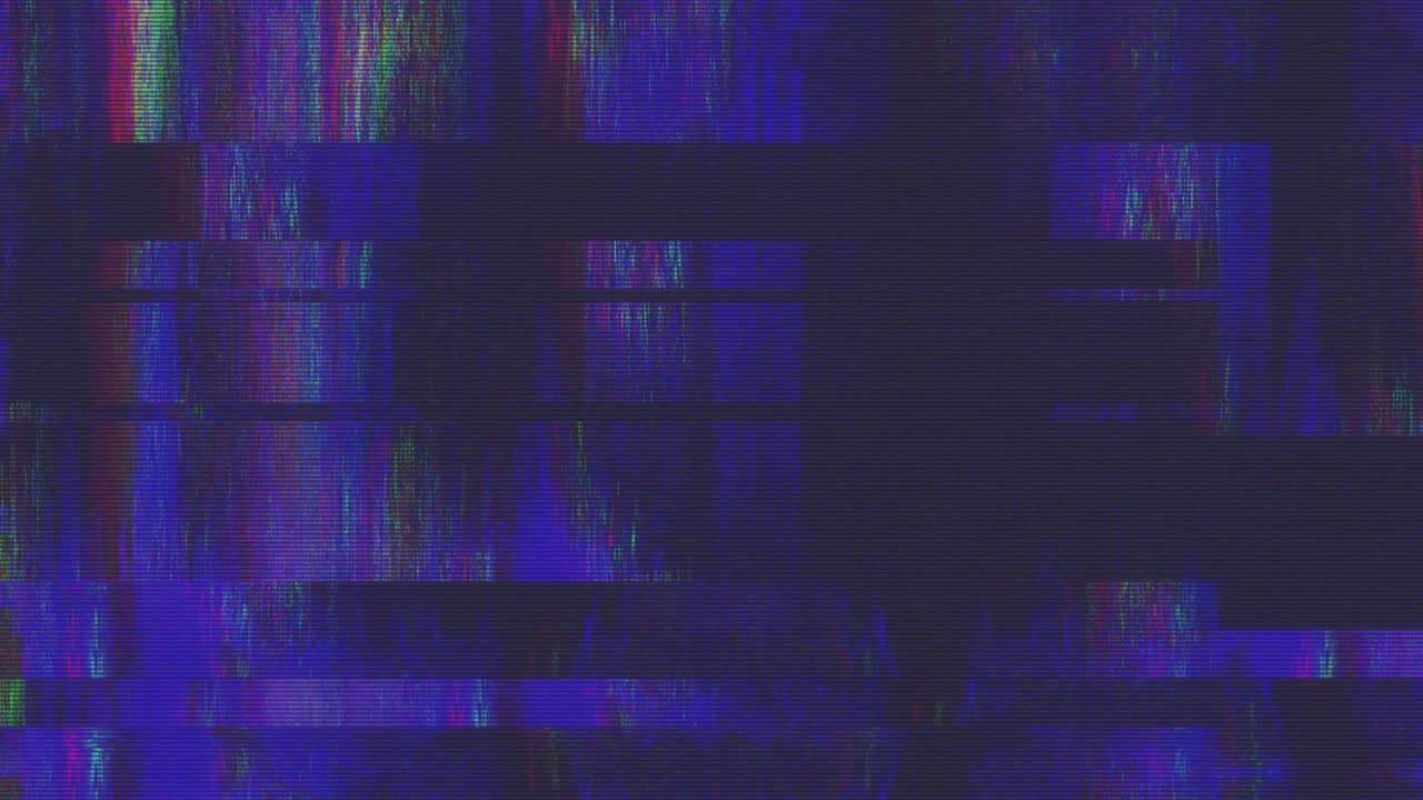diseño único abstracto animación digital ruido de píxeles error de fallo daño de video