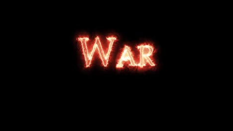 war written with fire. loop