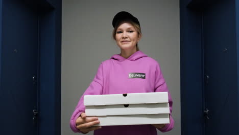 Woman-holding-food-boxes