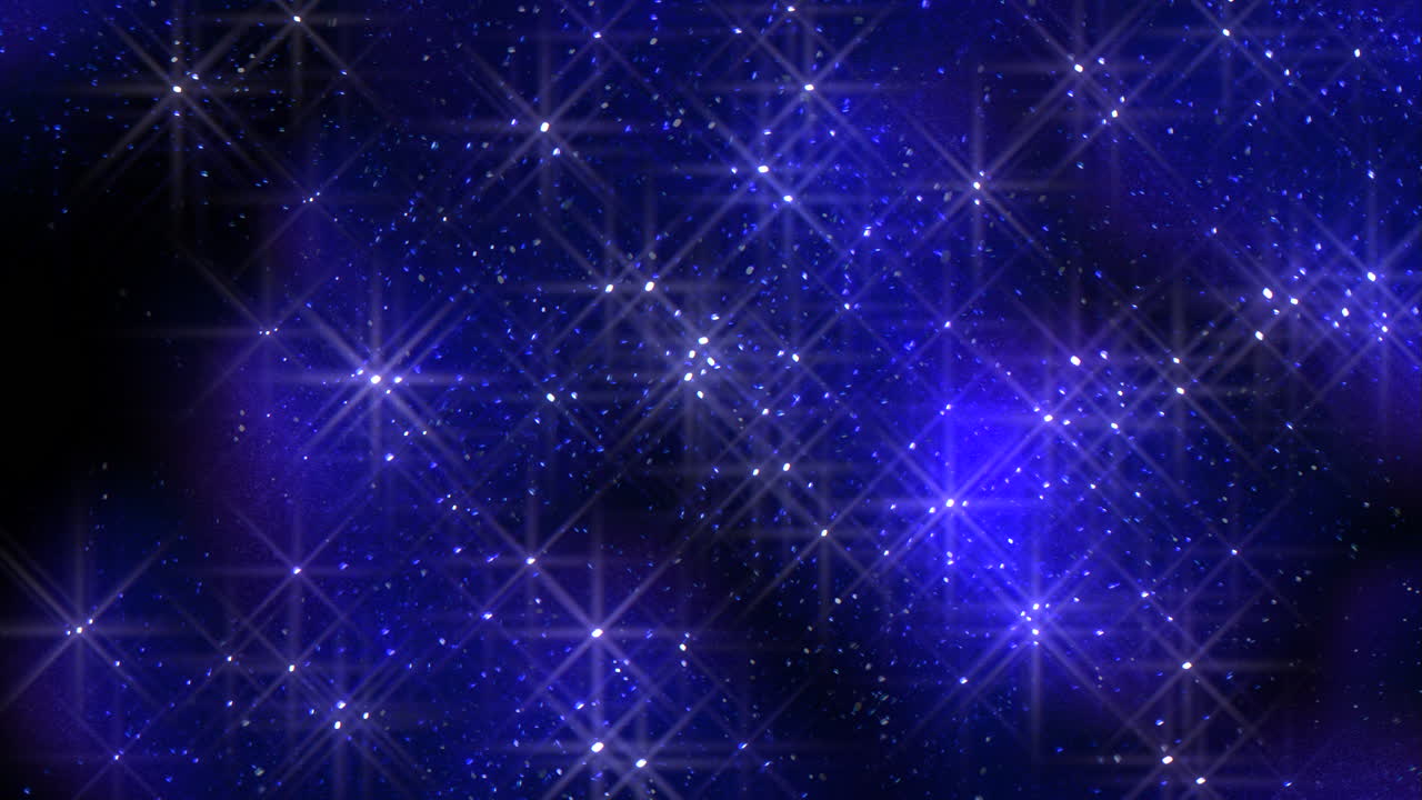 어두운 은하 2에서 플래시 효과가 있는 밝은 파란색 별