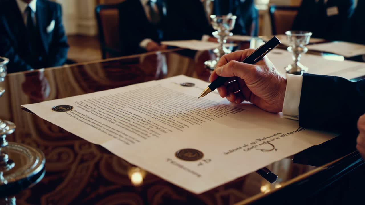 Royal Ceremony and Signing