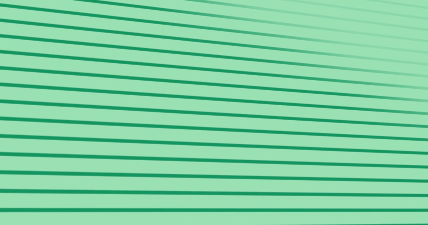 Frame advancing causing teal slats sliding fading regrouping on transparent canvas showing parallax