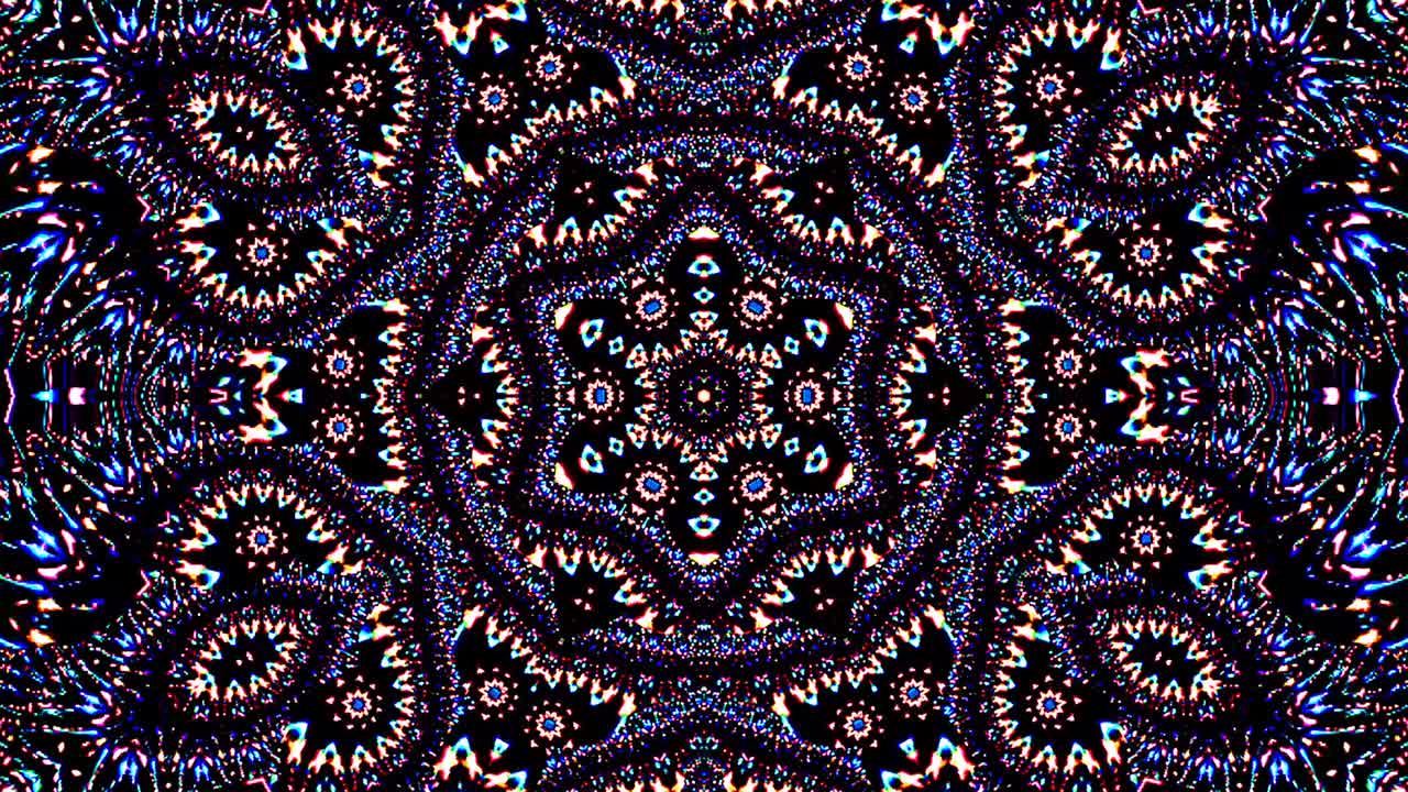 luz abstracta brillante que gobierna el color completo, caleidoscopio