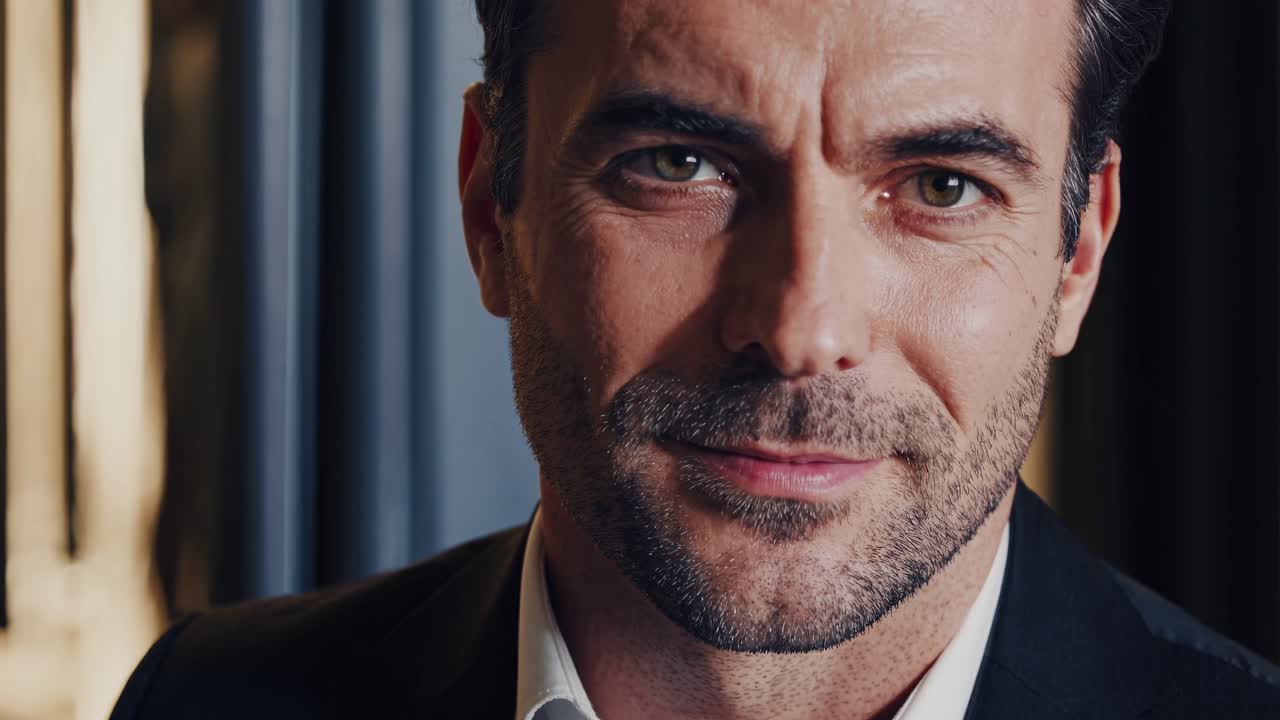 retrato en primer plano de un hombre de negocios