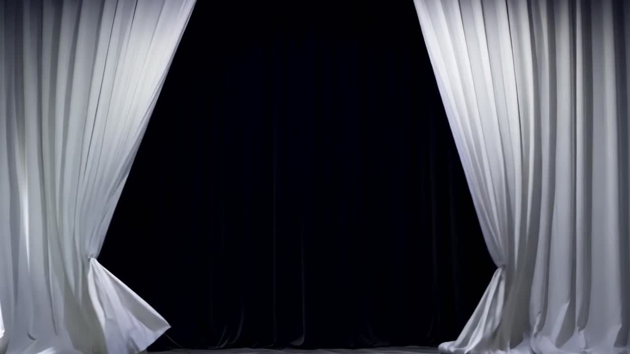 White curtains backdrop