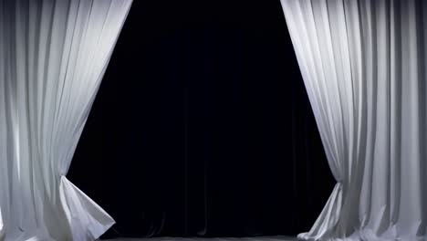 white curtains backdrop