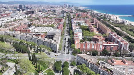 barcelona skyline at barcelona in catalonia spain. cityscape scenery. downtown city. barcelona at catalonia spain. cultural heritage skyline. beautiful metropolis