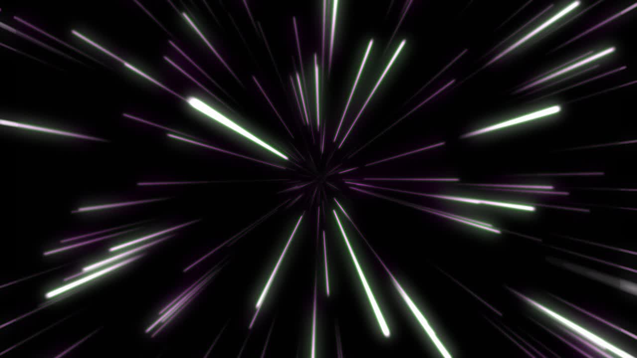 워프 드라이브 우주선 루프 가능한 배경: 보라색과 색