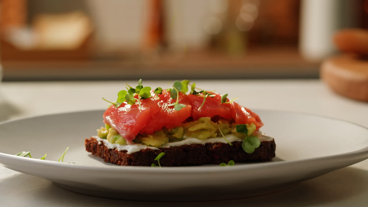 Delicious Salmon Avocado Toast