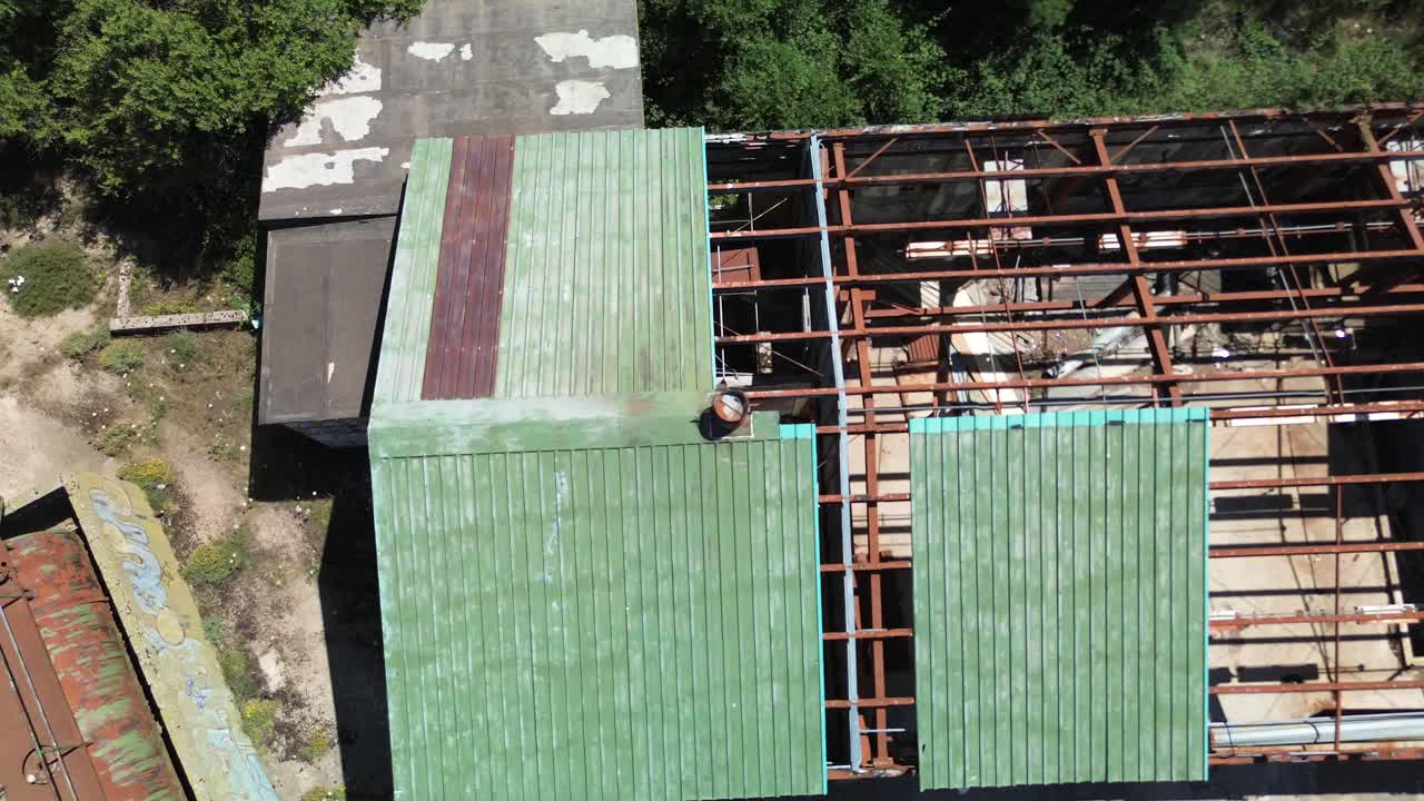 aerial view, drone, damaged, burning, accident, war, satellite, insurance, flying, emergency