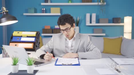 Portrait-of-a-fun-and-cute-boy-dreaming-of-becoming-a-businessman.