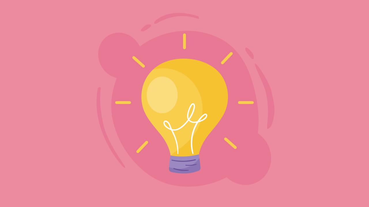 ilustración de la bombilla de la idea