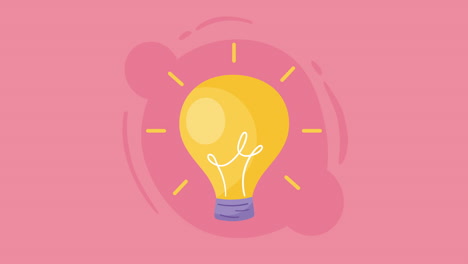 ilustración de la bombilla de la idea