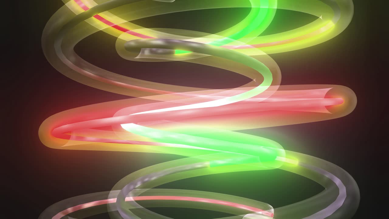Abstract Glowing Spirals