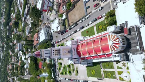 Sacred-Heart-Of-Jesus-Church-Or-Iglesia-Sagrado-Corazón-De-Jesus,-Moca-In-Dominican-Republic