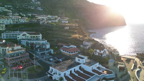 stunning shot of madeira island waterfront on open ocean view, portugal