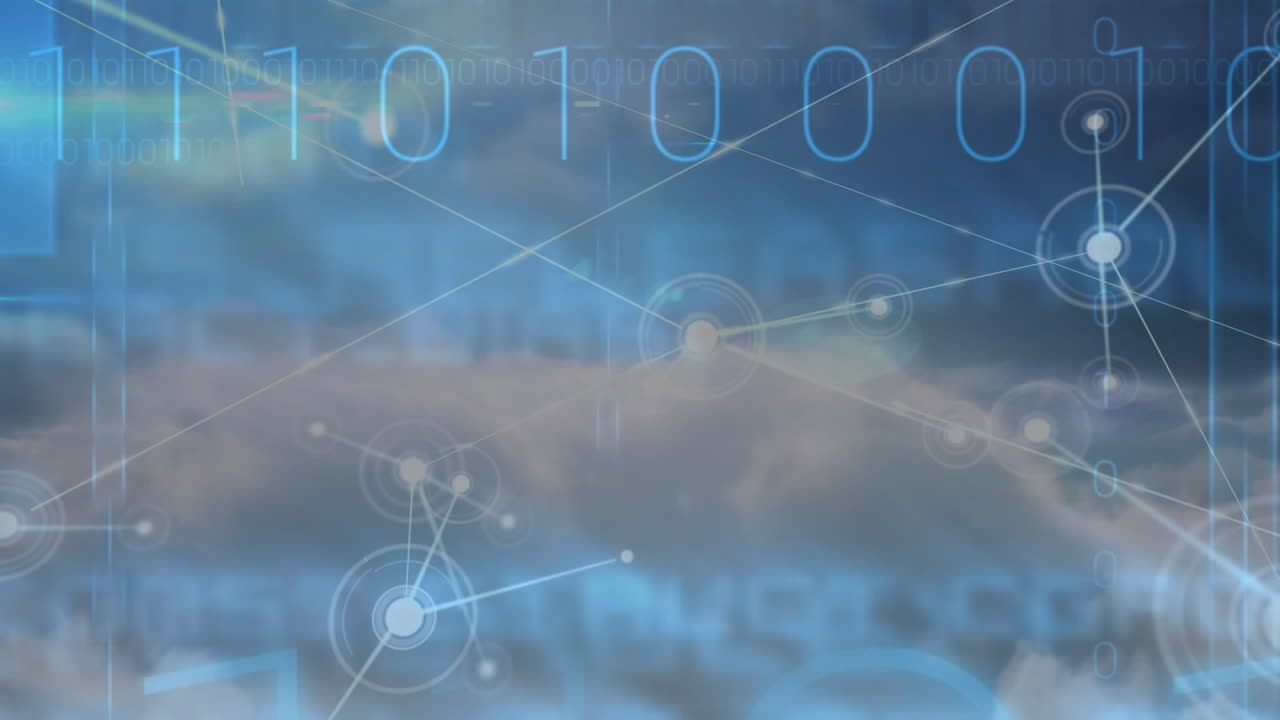 바이너리 코딩을 통한 연결 네트워크의 애니메이션