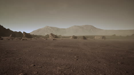 Deserted-terrestial-planet-in-orange-colors