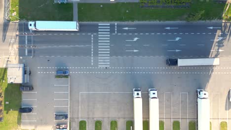 vista aerea del almacen de mercancias