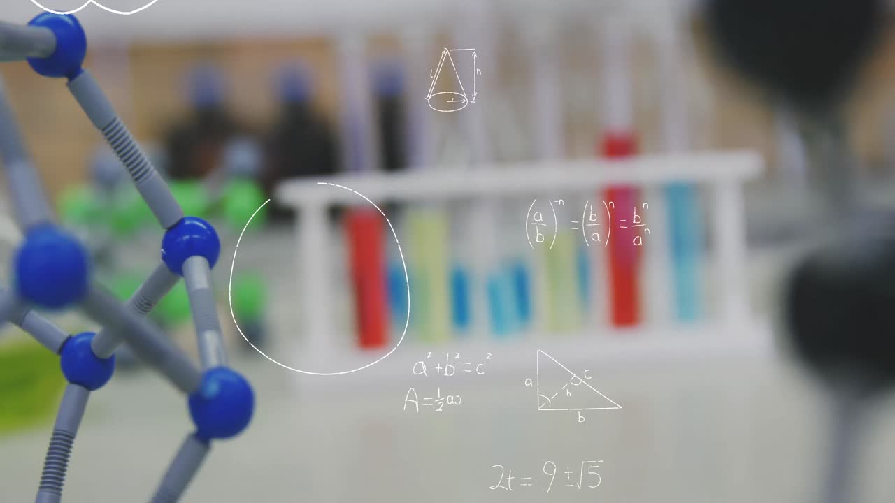 tabla llena de productos químicos y equipos 4k