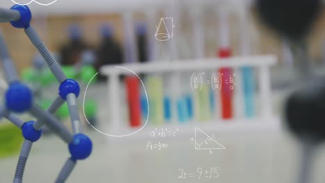 tabla llena de productos químicos y equipos 4k