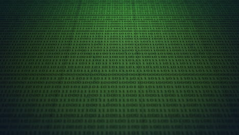 animación del procesamiento de datos a través de la computación de codificación binaria