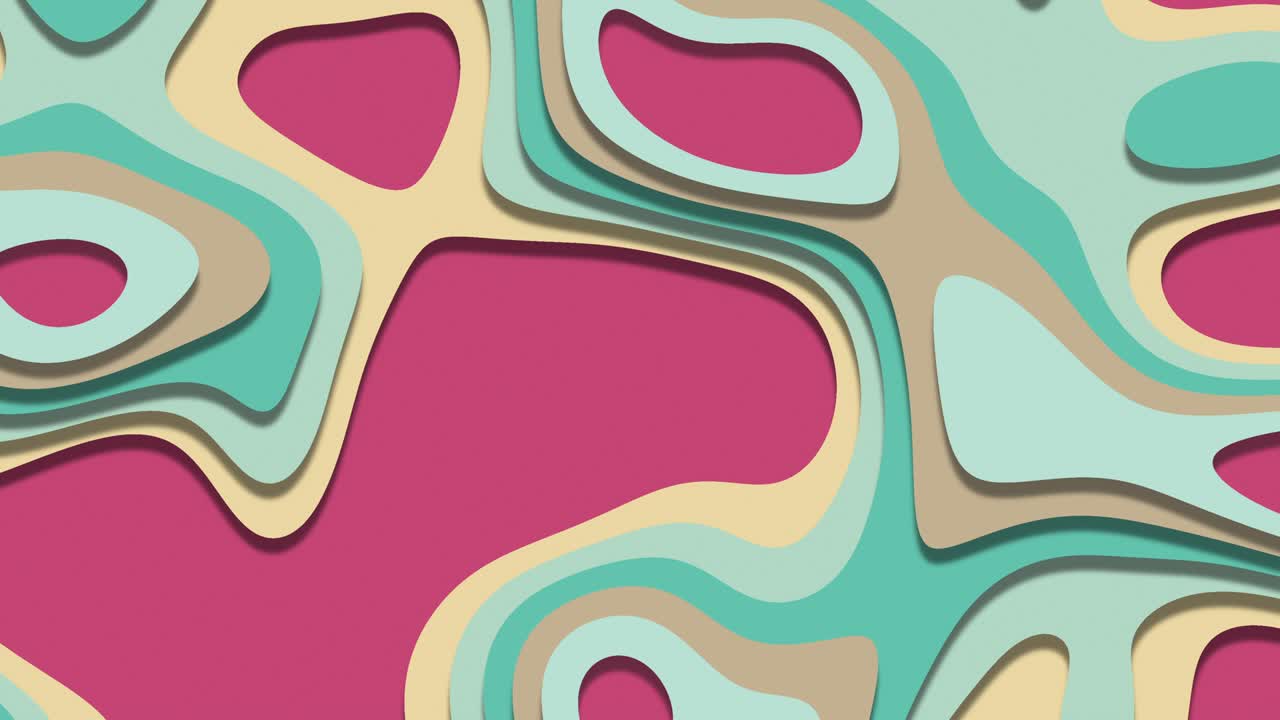 gráficos de movimiento en color pastel de capa 3d