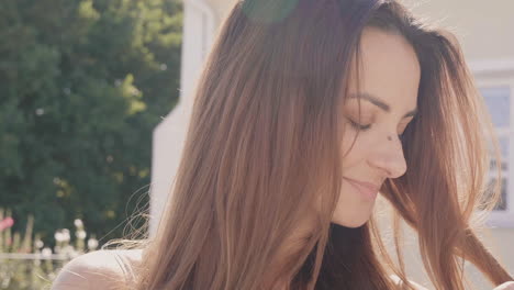 woman portrait outdoors