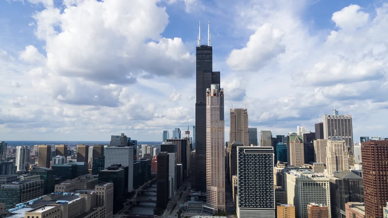 vista aérea del bucle sur de chicago