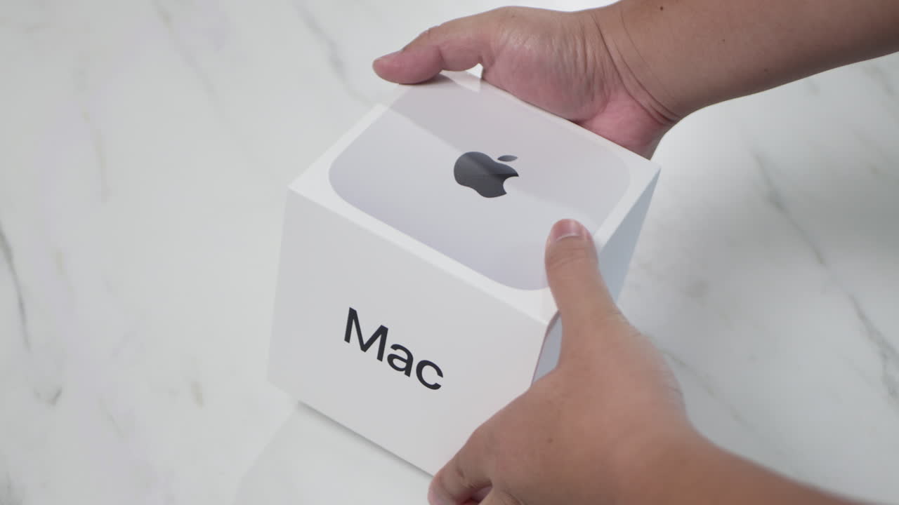 New Apple Mac Mini (2024). Latest Mac Mini model has been downsized to a 5-inch square, featuring the powerful M4 and M4 Pro Chip for integrated Apple Intelligence.