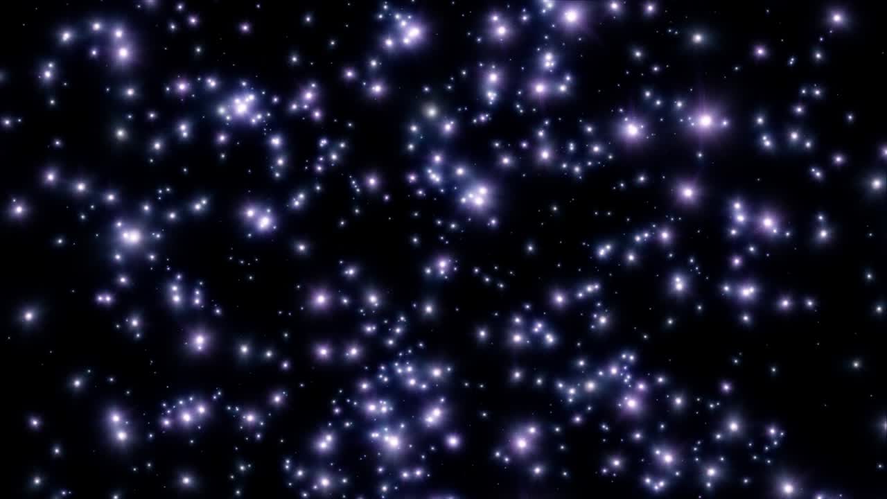 Star Flickering Spin On Galaxy Motion Background