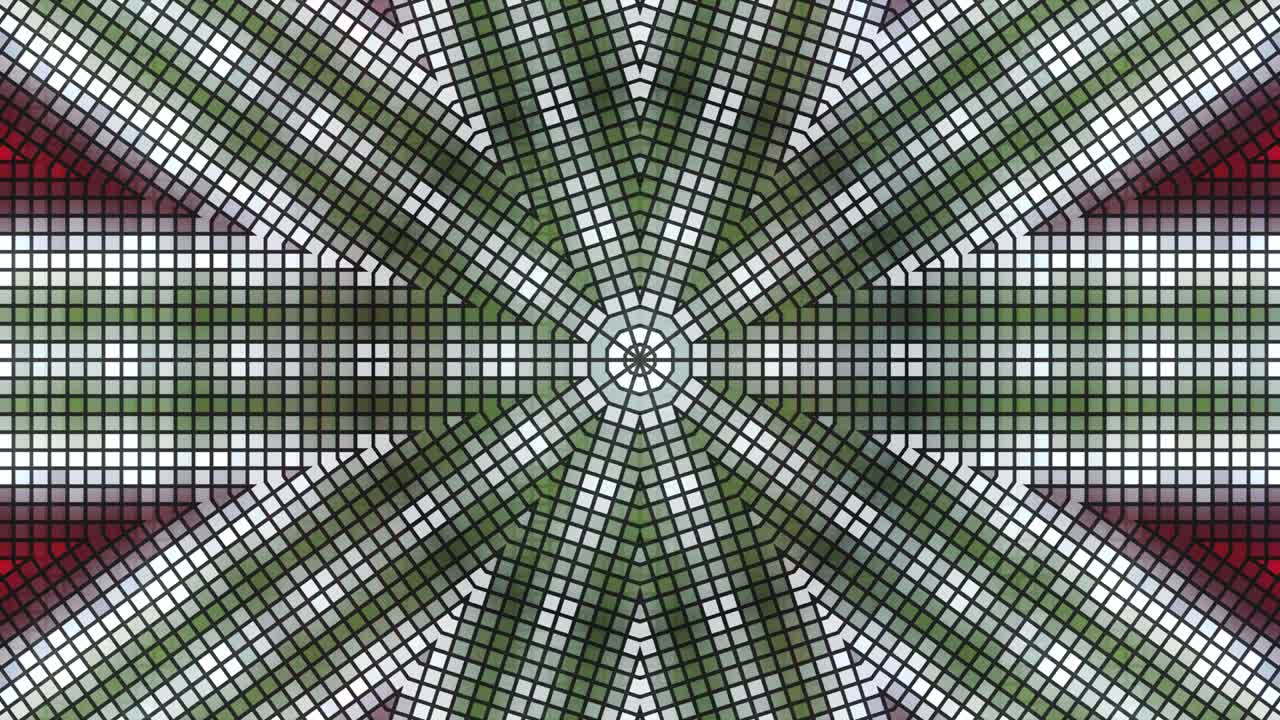 Moving kaleidoscope. 4K motion graphics