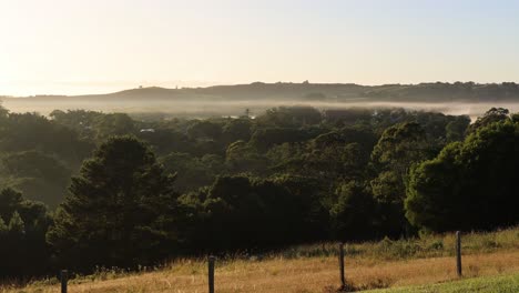 time-lapse of sunrise across a peaceful countryside