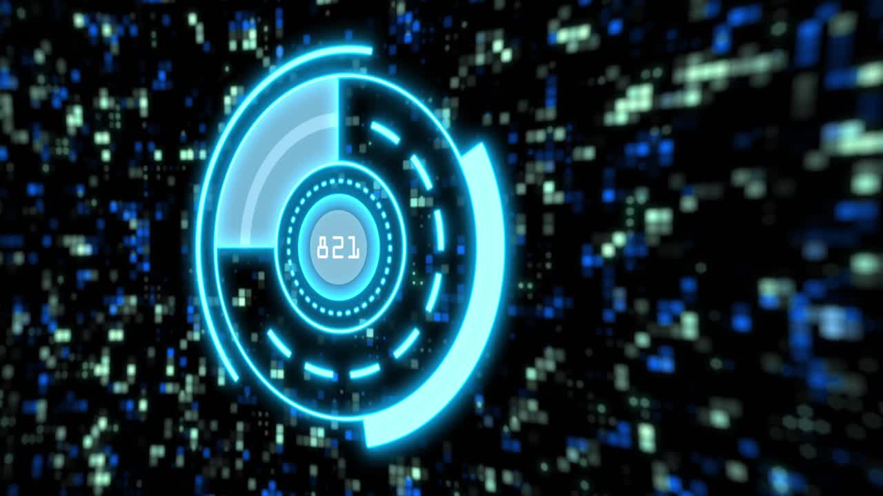 animazione della scansione dello scopo su colonne in movimento su sfondo nero