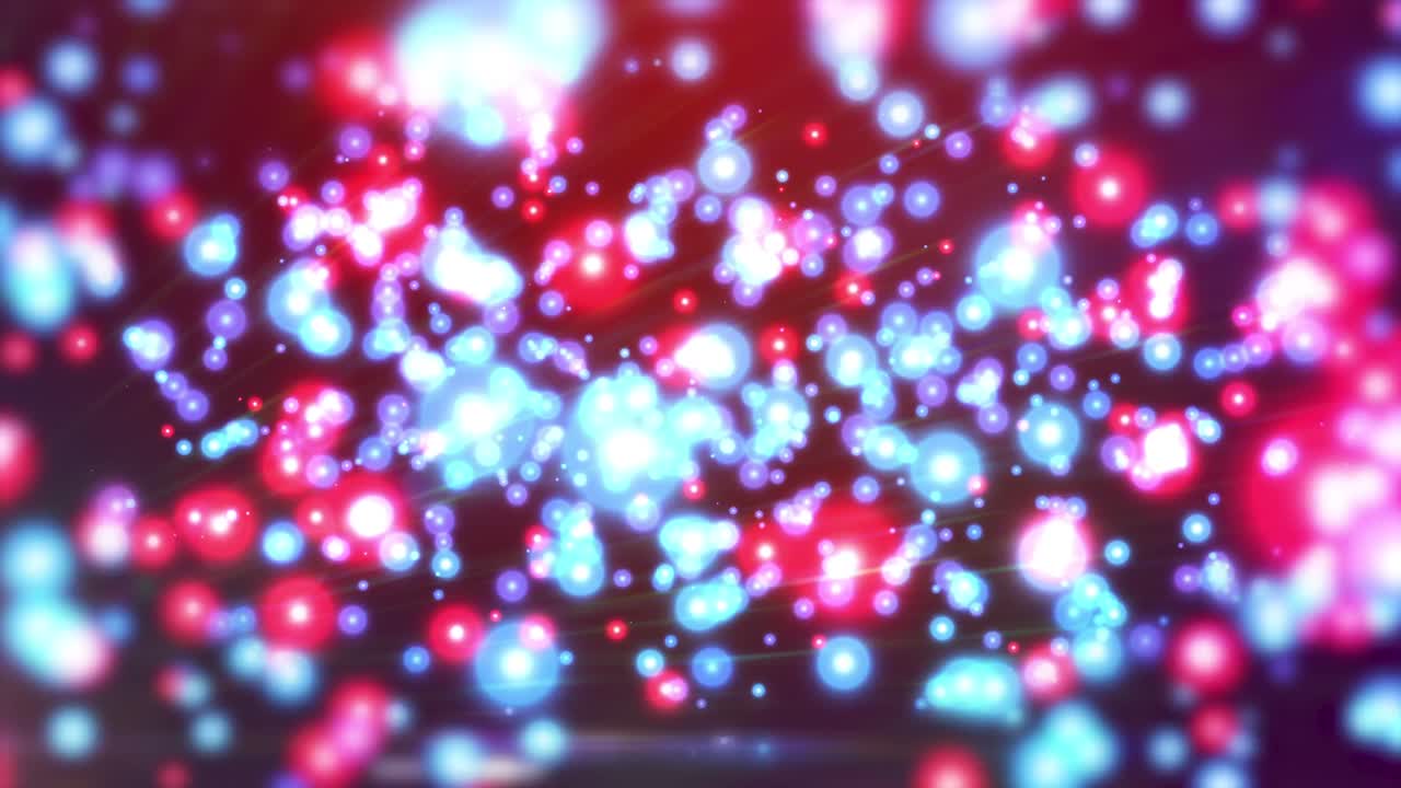 밤하늘을 나는 빛과 점