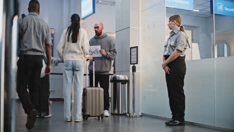 airport passenger check-in and security