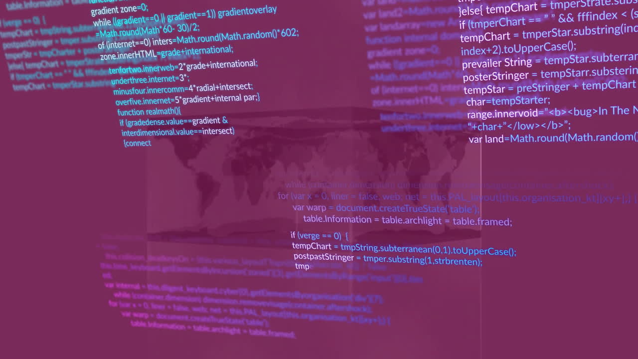 programación de animación y código informático sobre un fondo borroso