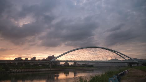 time-lapse van de brug