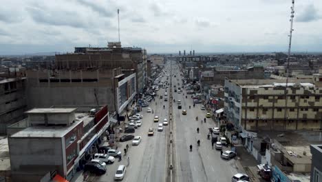 Überfüllte-Straßen-Der-Stadt-Kandahar