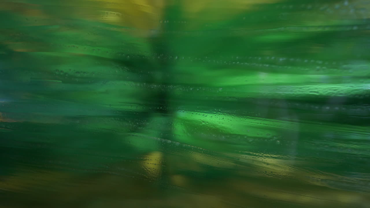 4k의 세차 닫기 브러시 동작